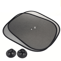 2pcs Car Sun Shade UV Protection Suction Cup Sunshade Heat Insulation