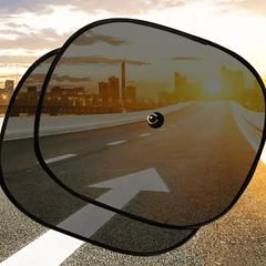 2pcs Car Sun Shade UV Protection Suction Cup Sunshade Heat Insulation
