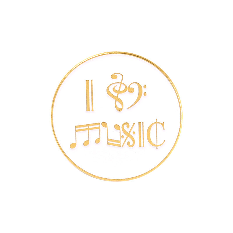 Alloy Letter Brooch Creative Earphones Tape Badges For Men