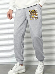 Men's Monkey Comfy Drawstring Joggers Loose Fit Pants