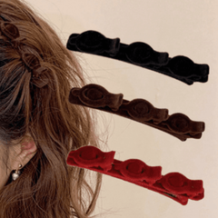 Flocking Braiding Hair Clip for Women Girls