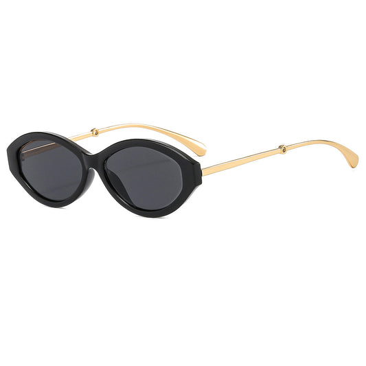 Oval Sunglasses Hiphop Polarized Gradient Glasses UV400