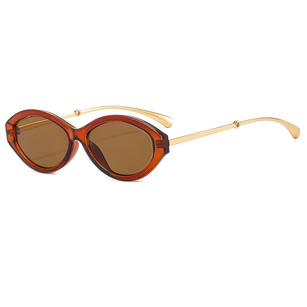 Oval Sunglasses Hiphop Polarized Gradient Glasses UV400