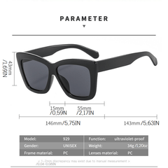 Marbled Square Sunglasses Polarized Gradient UV400