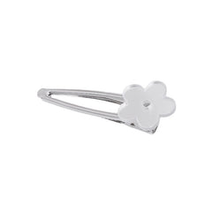 Silvery Flower Hair Clip Sweet Duck Billed Clip For Hair Bang Braids