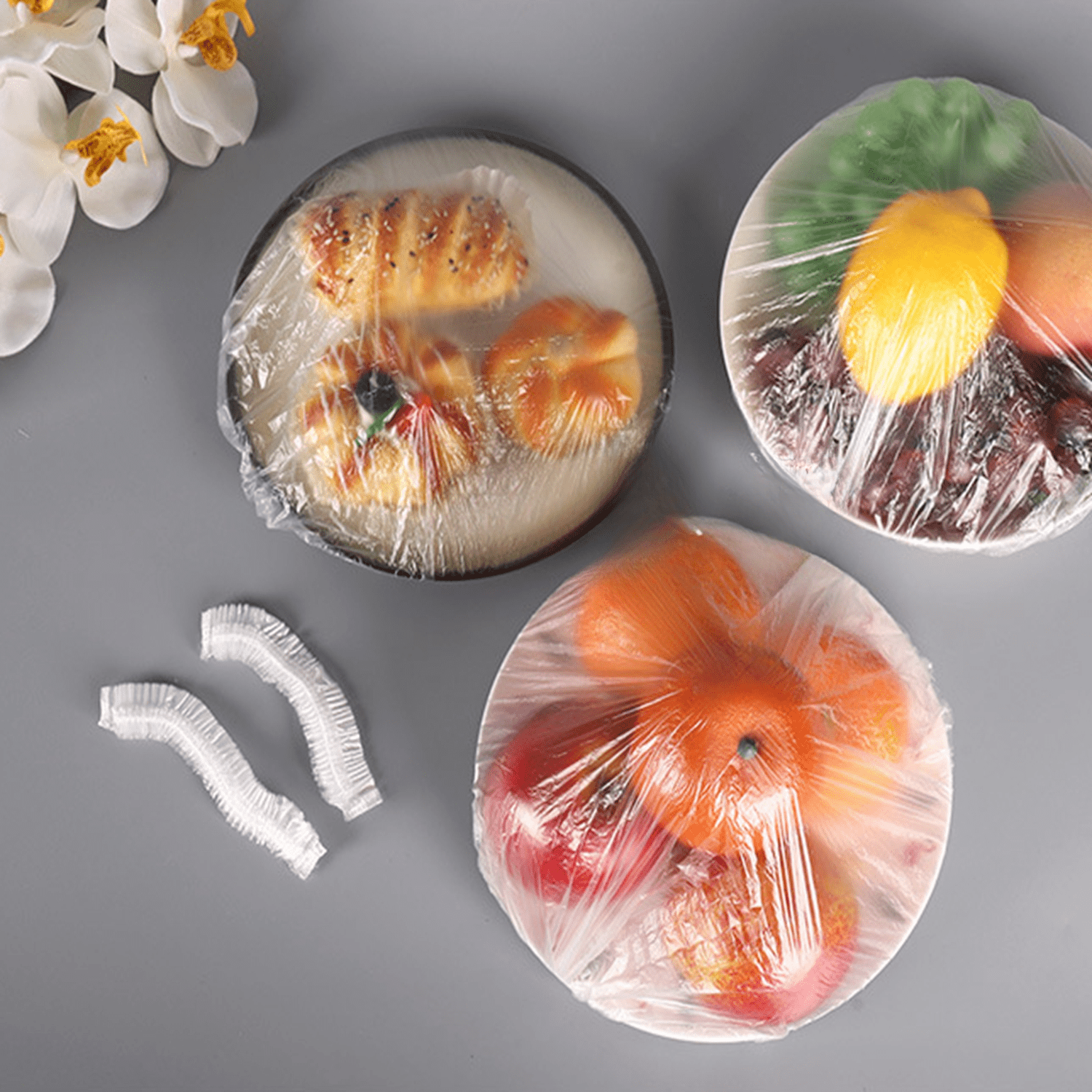 Disposable Plastic Cling Film Covers Stretch Plastic Wrap Bowl Cover