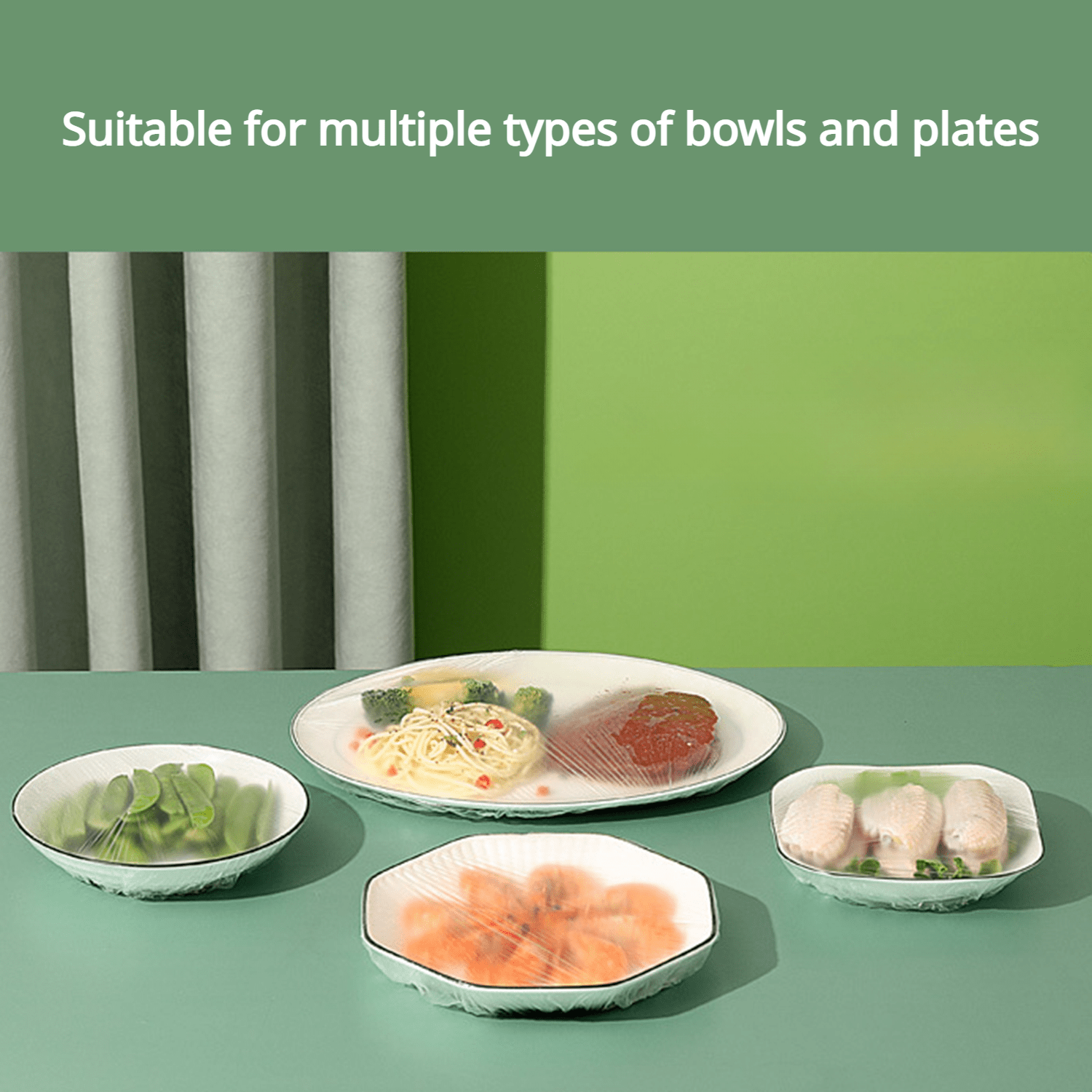 Disposable Plastic Cling Film Covers Stretch Plastic Wrap Bowl Cover