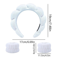 Puffy Headband Plush Hair Band Solid Hair Accessories Soft Headdress