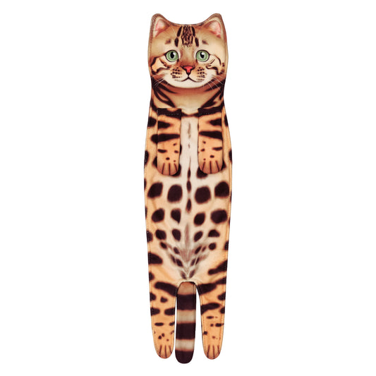Cat Funny Hand Towels for Bathroom Kitchen Decor - Absorbent