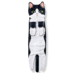 Cat Funny Hand Towels for Bathroom Kitchen Decor - Absorbent