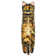 Cat Funny Hand Towels for Bathroom Kitchen Decor - Absorbent