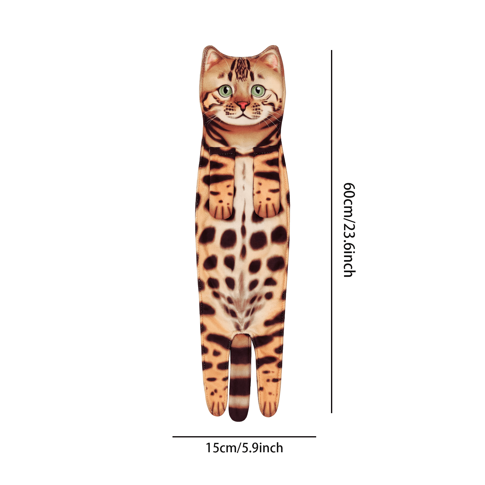 Cat Funny Hand Towels for Bathroom Kitchen Decor - Absorbent