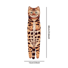 Cat Funny Hand Towels for Bathroom Kitchen Decor - Absorbent