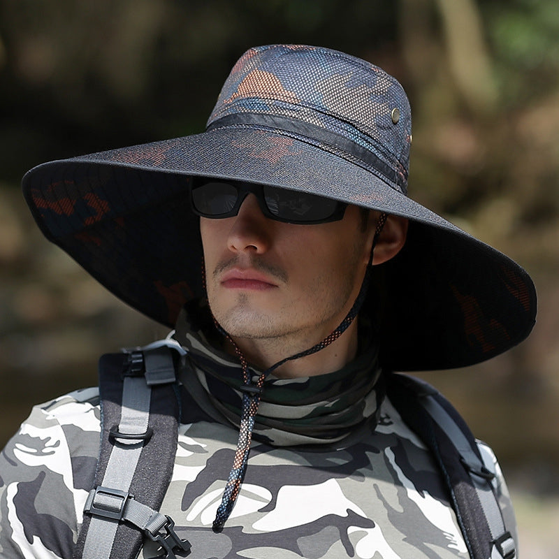 Men's Summer Outdoor Wide Brim Sun Hat