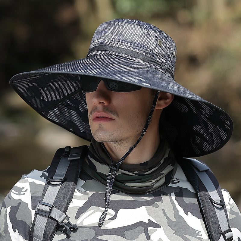 Men's Summer Outdoor Wide Brim Sun Hat