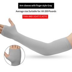 Summer Sunscreen Sleeve Solid Elasticity Cycling Fingerless Fishing Ice Sleeve