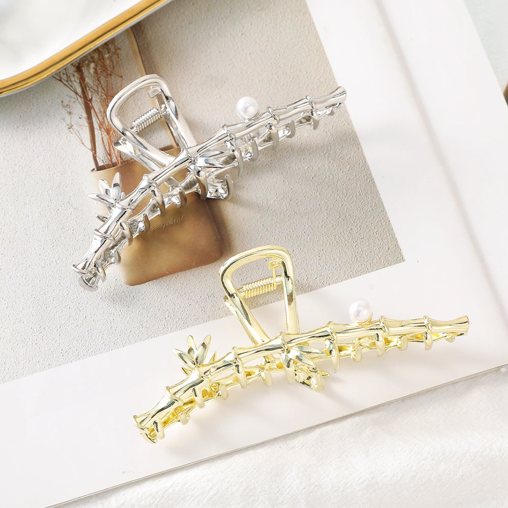 Chinese Style Pearl Hair Claw Accessory