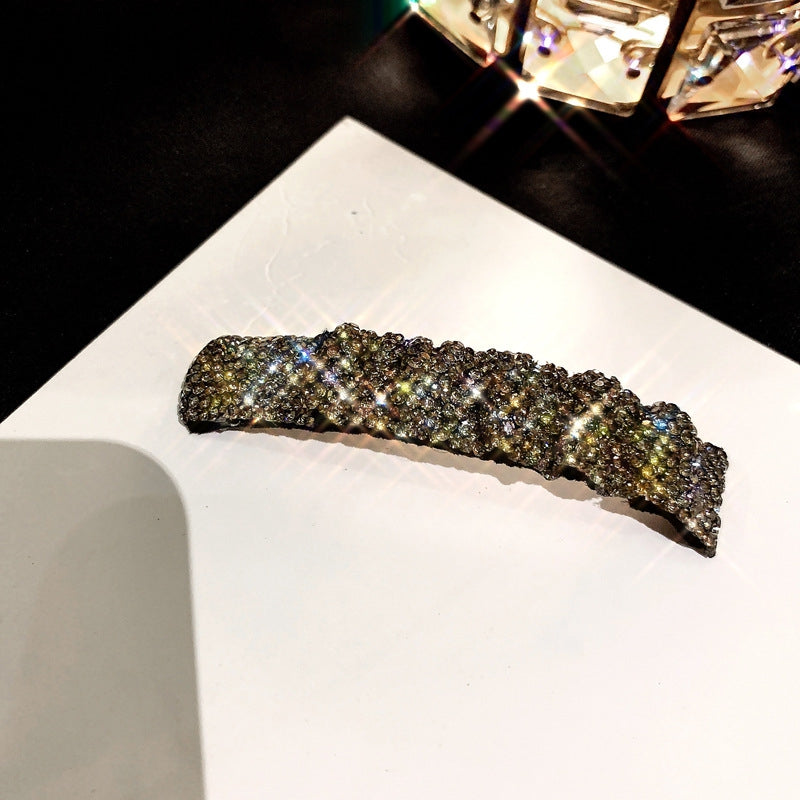Rectangle Rhinestone Hair Clip for Women Girls