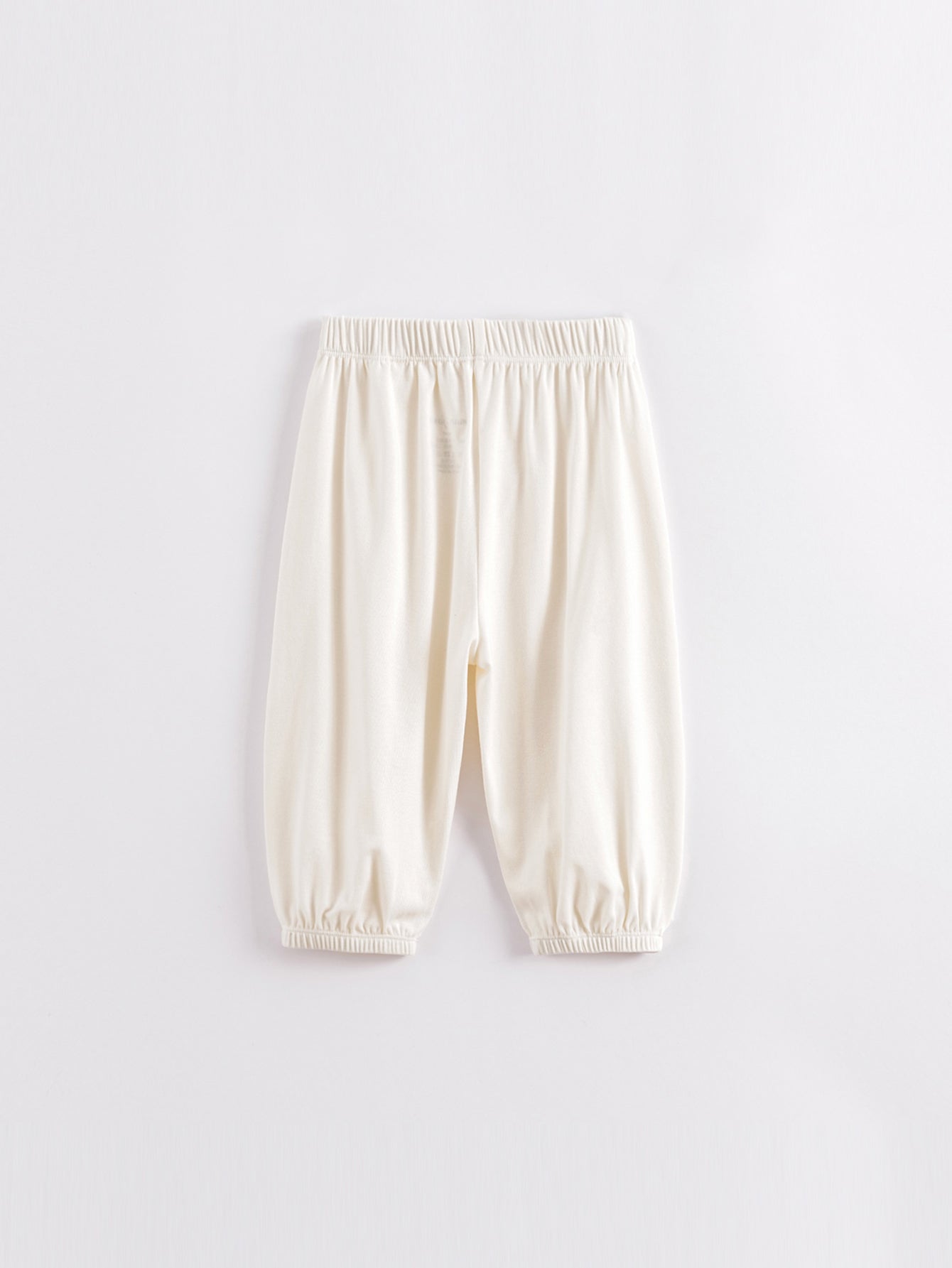 Girls Elastic Summer Cotton Trousers, Assorted Colors Kids Cuff Pants