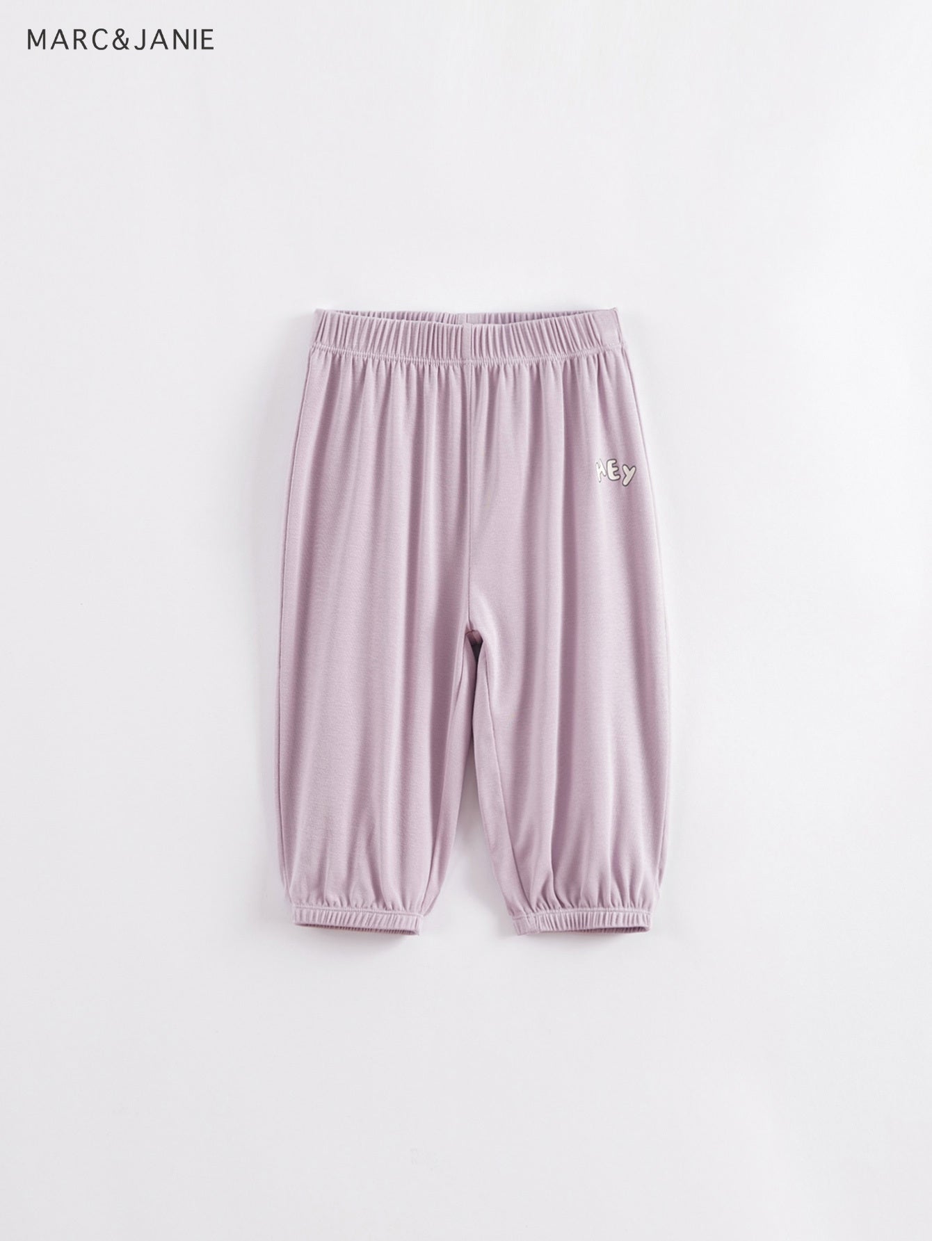 Girls Elastic Summer Cotton Trousers, Assorted Colors Kids Cuff Pants