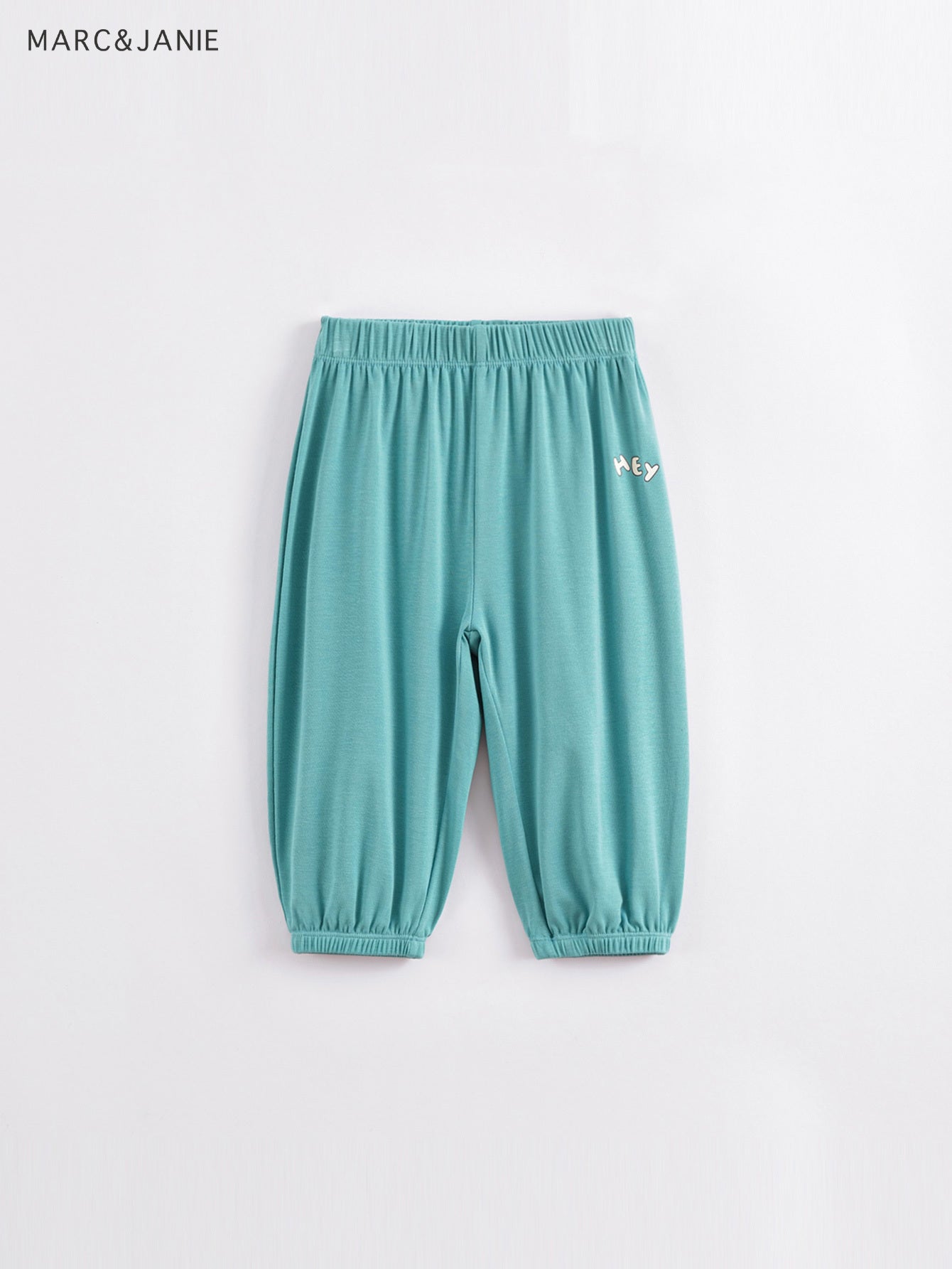 Girls Elastic Summer Cotton Trousers, Assorted Colors Kids Cuff Pants