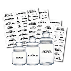 132pcs Waterproof Spice Labels Adhesive Pantry Food Sticker Kitchen Jar