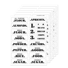 132pcs Waterproof Spice Labels Adhesive Pantry Food Sticker Kitchen Jar