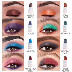 8pcs Pearly Eyeshadow Pen High Pigmented Long Lasting Waterproof Smudge Proof