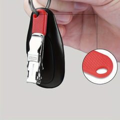 Portable Folding Nail Clippers Keychain Pedicure Tool