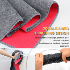 5 Pack Double Sided Car Wash Towels, Soft & Absorbent