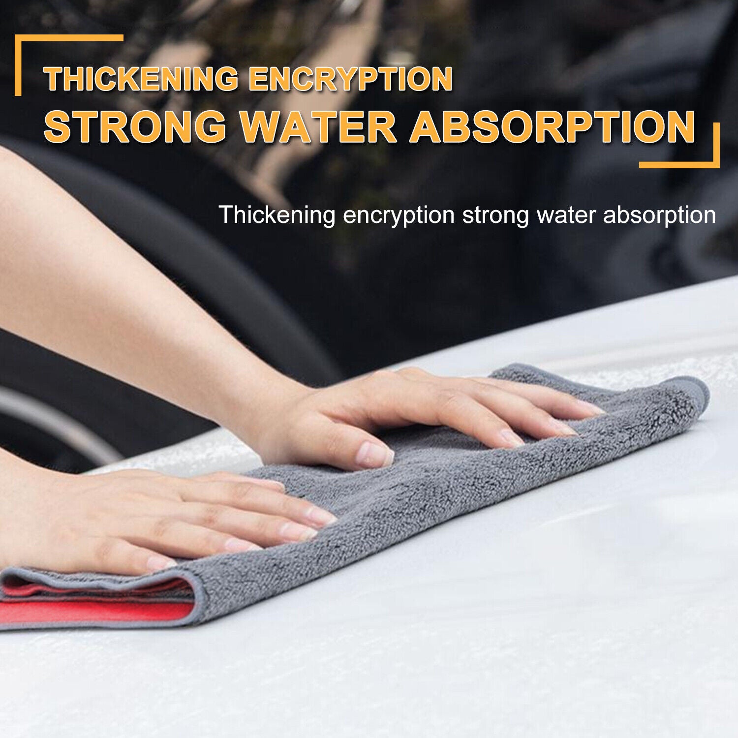 5 Pack Double Sided Car Wash Towels, Soft & Absorbent