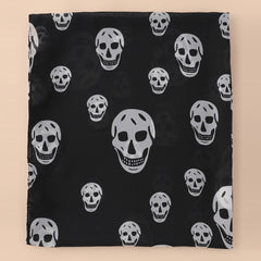 Punk Skull Print Scarf & Shawl Casual Windproof Head Wrap Sunscreen