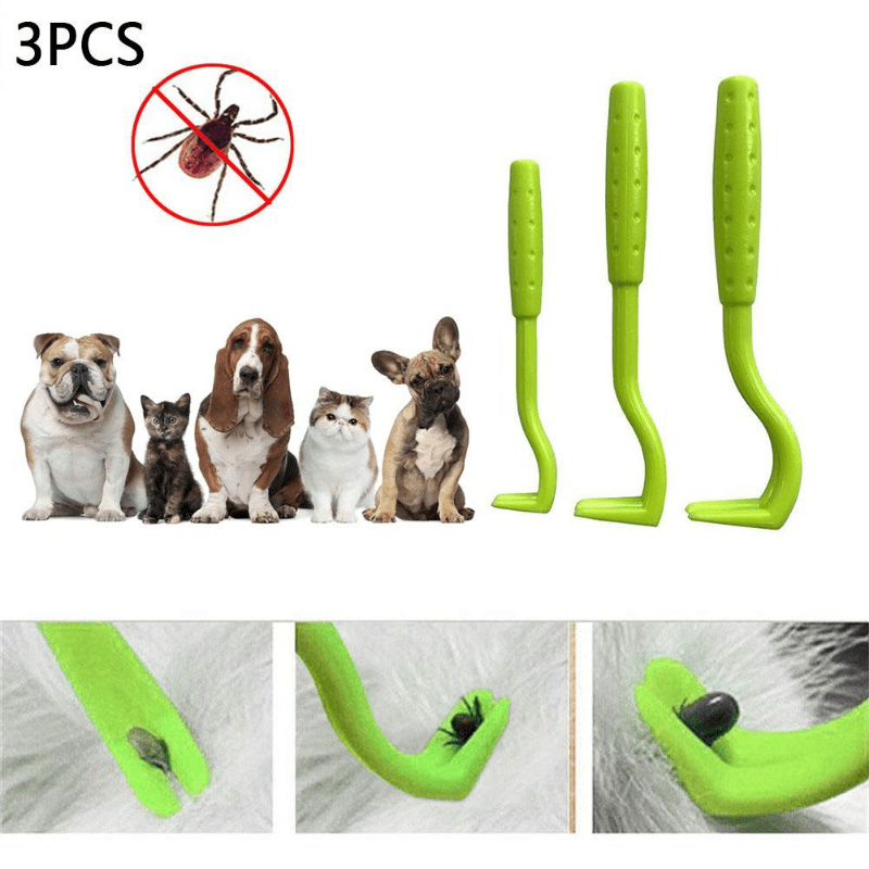3-Piece Pet Grooming Set for Flea Removal & More