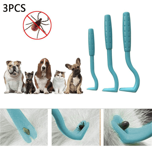 3-Piece Pet Grooming Set for Flea Removal & More