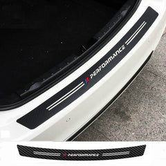Enhance BMW Look: Carbon Fiber Performance Rear Bumper Sticker