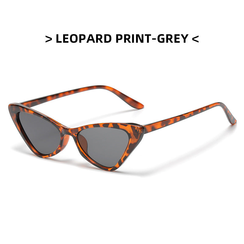 Men's Cat Eye Shape Sunglasses Retro Small Frame Glasses With Glasses Box