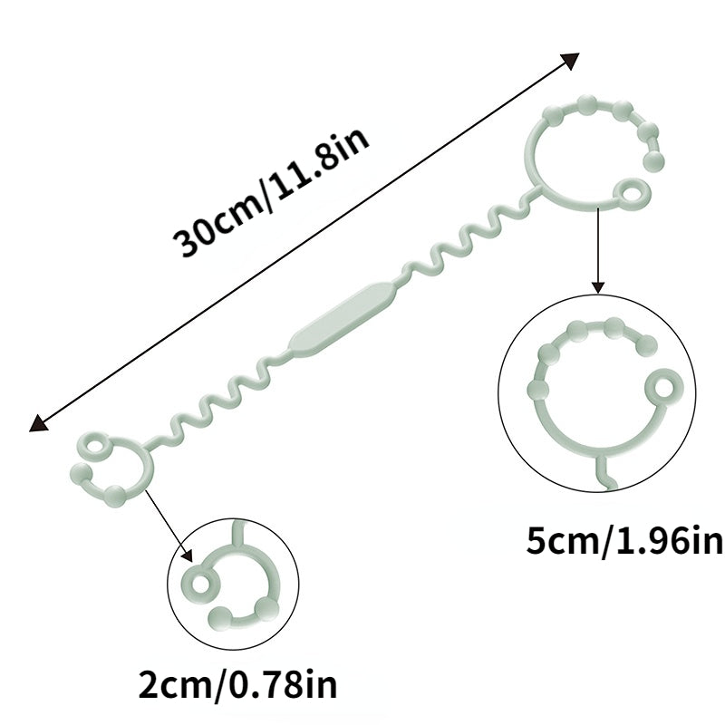 Adjustable Stroller Strap for Toys - Keep Bottles and Sippy Cups Off Floor