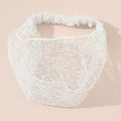 Sequins Headband Wide Hair Band Turban Elastic Hair Accessories