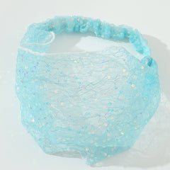 Sequins Headband Wide Hair Band Turban Elastic Hair Accessories