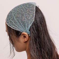 Sequins Headband Wide Hair Band Turban Elastic Hair Accessories