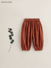 Kids Baggy Linen Lantern Pants