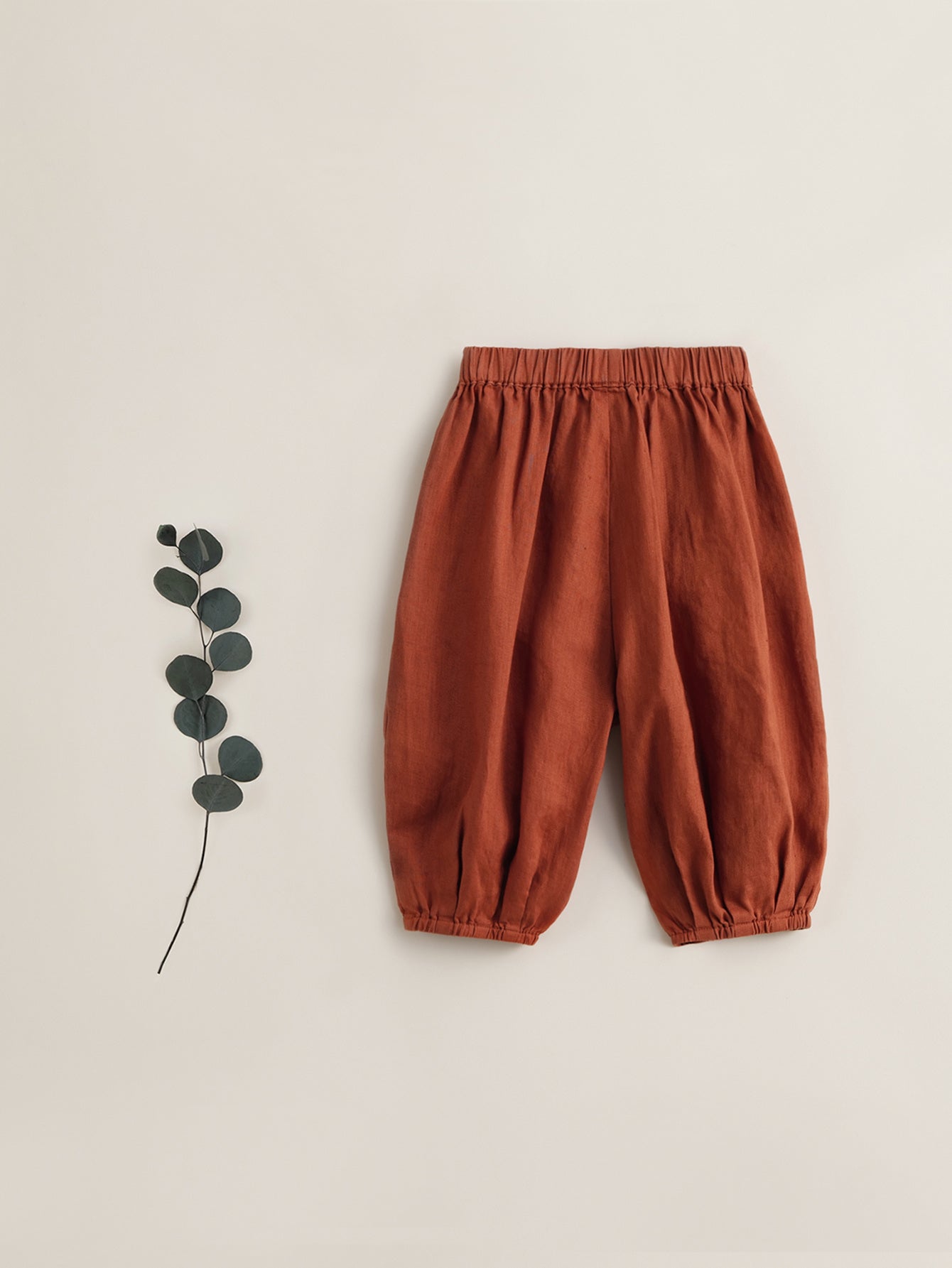 Kids Baggy Linen Lantern Pants