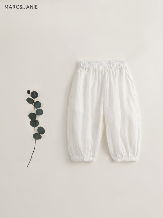 Kids Baggy Linen Lantern Pants