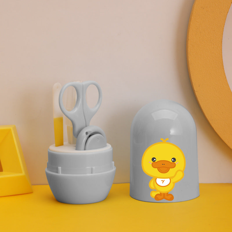 Animal Cartoon Baby Nail Clippers Set Baby Nail Care Barrel Nail Clippers