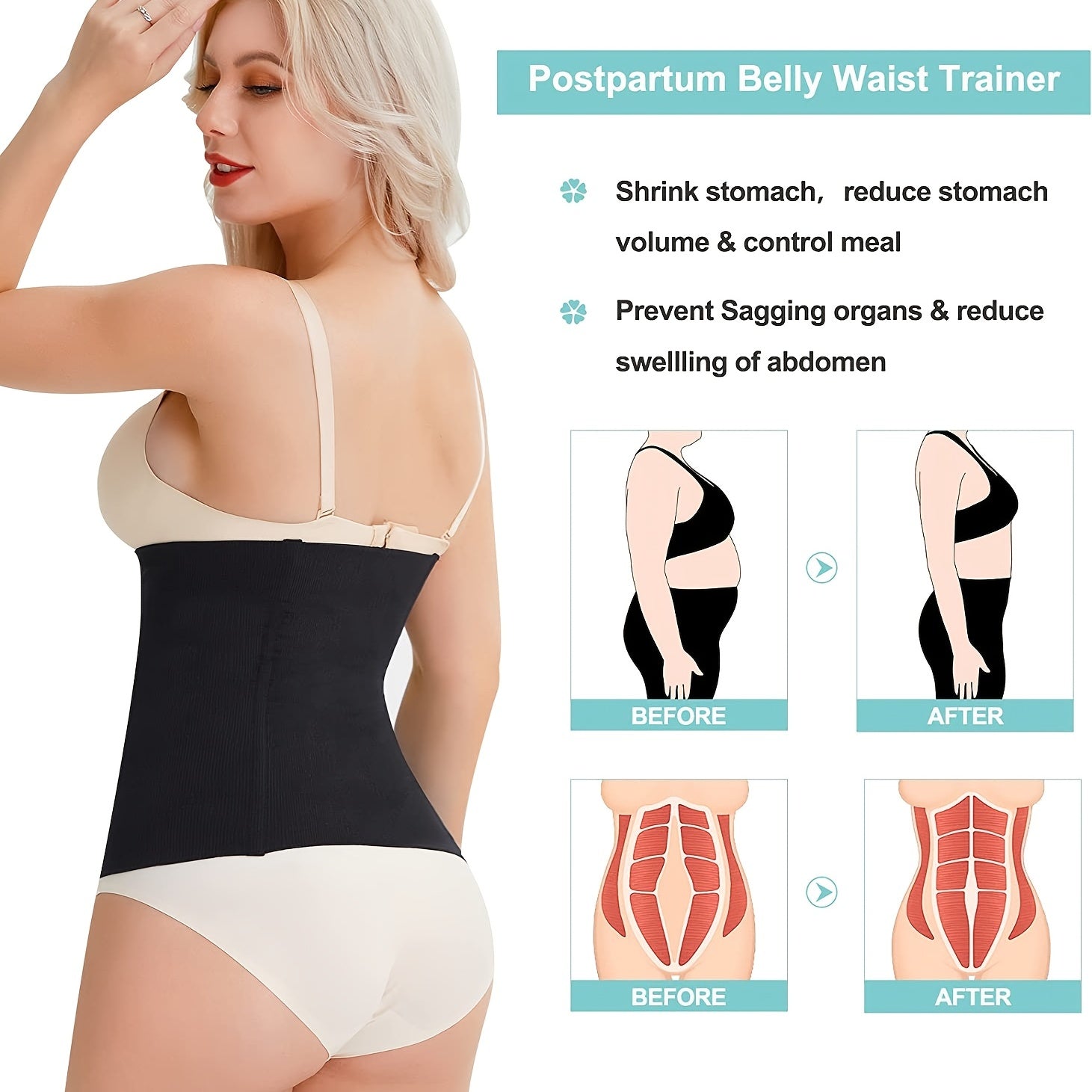 Tummy Control Slim Girdle Belt Cincher Women's Underwear