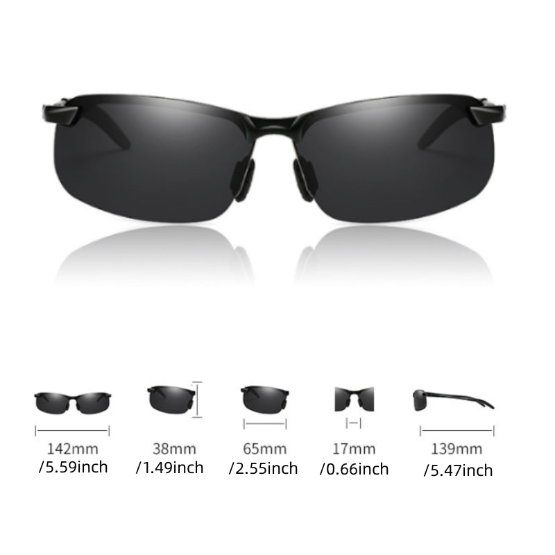 Men's Photochromic Driving Sunglasses with Case