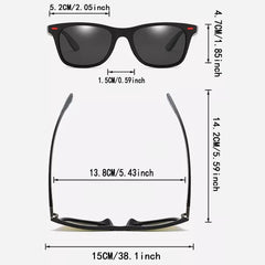 Polarized Sunglasses Men Women Oversized Glasses with Case