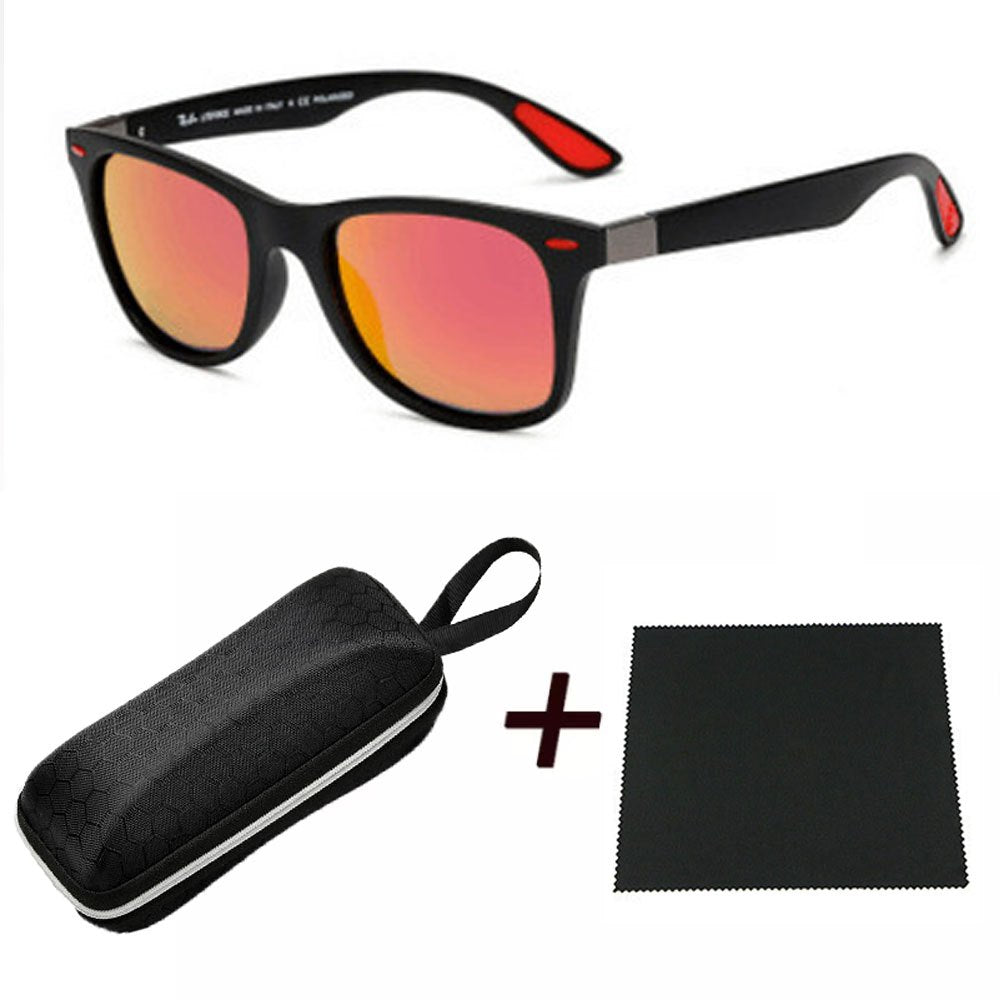 Polarized Sunglasses Men Women Oversized Glasses with Case
