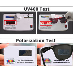 Polarized Sunglasses Men Women Oversized Glasses with Case