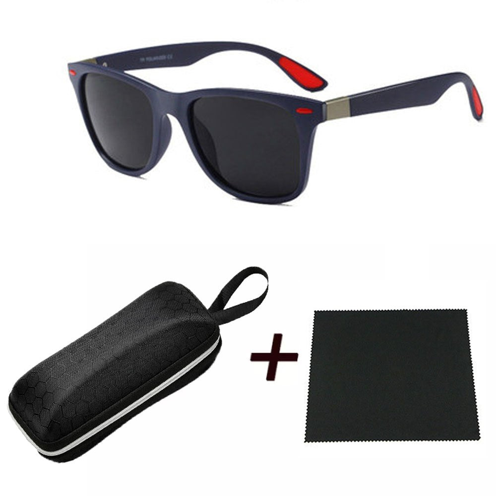 Polarized Sunglasses Men Women Oversized Glasses with Case